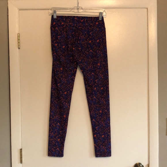 LuLaRoe leggings blue orange one size - Picture 11 of 11